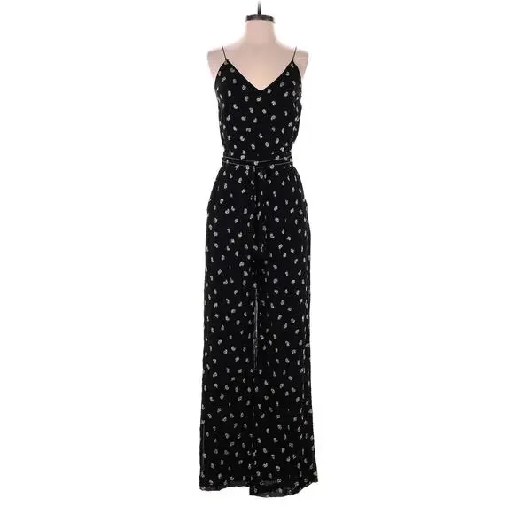 Derek Lam 10 Crosby Kylie Black and Gold Cami Jumpsuit - Picture 3 of 4